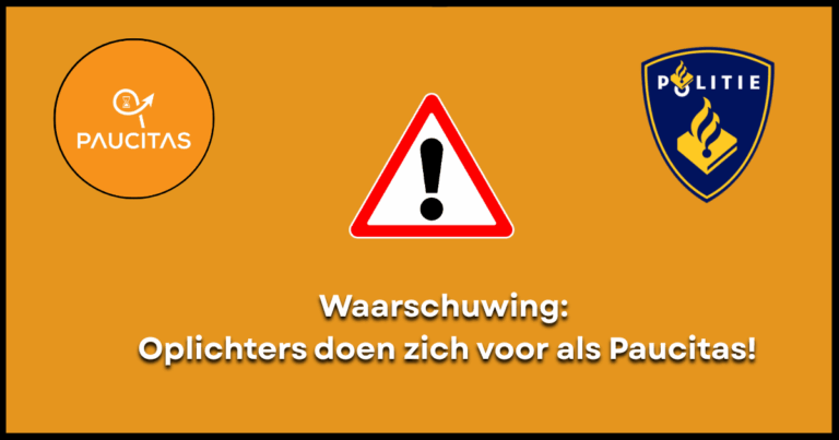 Waarschuwing: Oplichters doen zich voor als Paucitas!